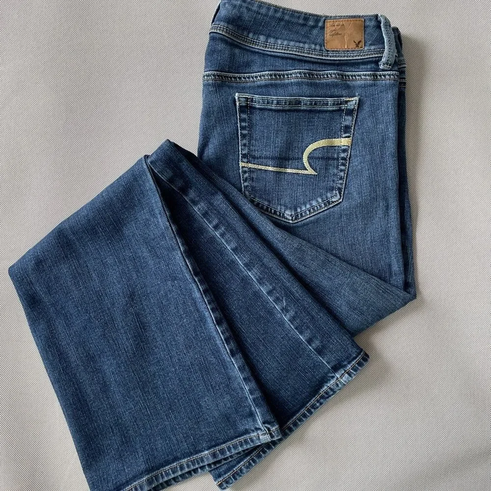 American Eagle Slim Boot Denim Boot Cut Jeans Women’s Size 12 Long